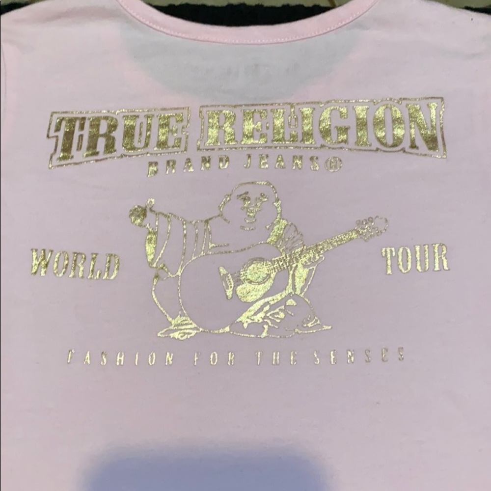 Girls True Religion light pink short-sleeve Tshirt